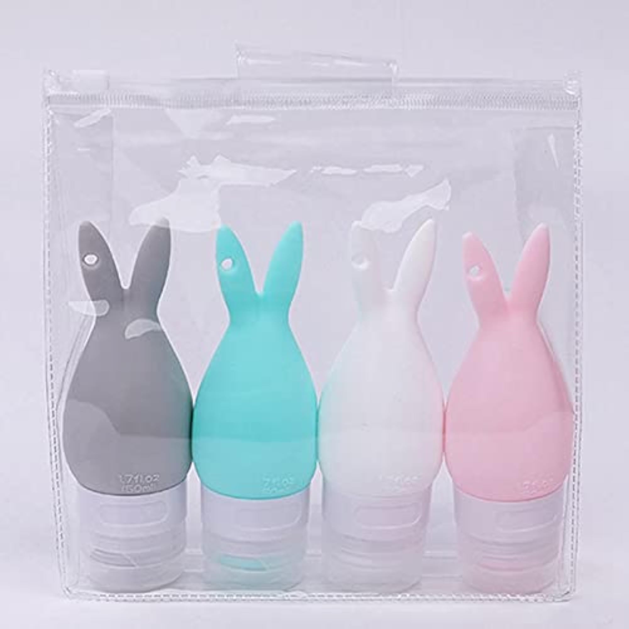 Travel Bottle Silicone Portable 3PCS Rabbit Cartoon Makeup Bottle Set